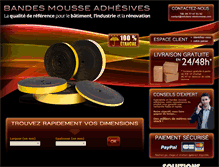 Tablet Screenshot of mousse-adhesive.com